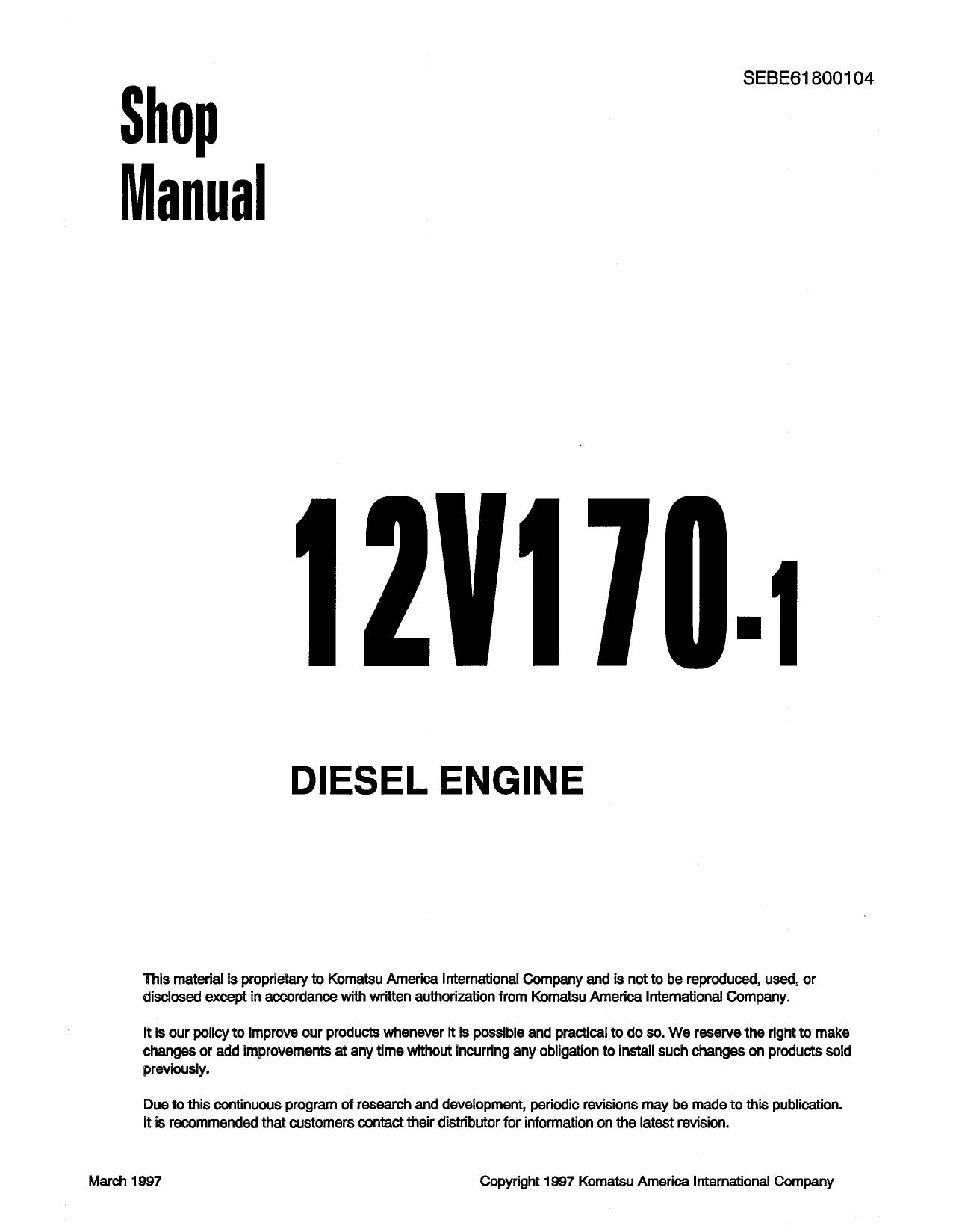 12V170-1 Shop Manual
